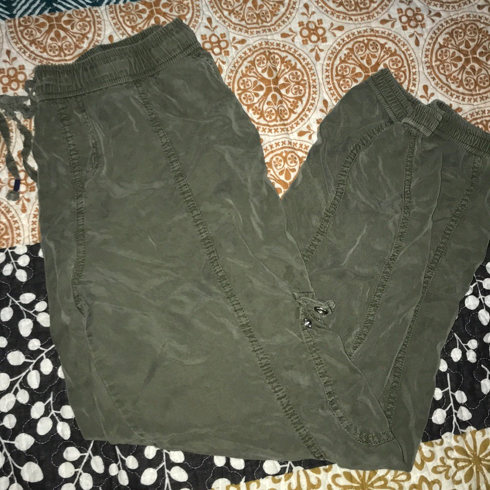 Army green joggers